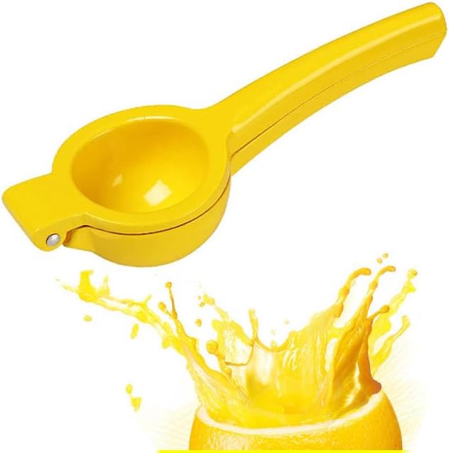Lemon Squeezer Orange Juice Extractor Juicer Handheld Heavy Duty Sturdy Squeezer Lime Press Squeezer Seed Catcher Manual Hand Juicer Citrus Press Easy to Use Effortless