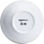 Amazon Basics 16-Pack White Porcelain Coupe Bowl, 5.9" diameter, Round, Microwave-safe, Commercial-grade