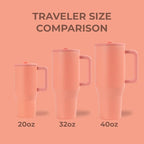 HydroJug Kids - 20 oz Insulated Kids Water Bottle with Flip Straw & Handle | Leak-Proof & Durable | Perfect for School, Sports, Lunch, Travel & Camp, Summer Peach