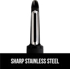 GORILLA GRIP Patented BPA-Free Sharp Stainless Steel Swivel Vegetable Peeler, Comfortable Handle Potato Peelers, Smooth Peeling, Peel Carrots Apple, Includes Blade Cover, Kitchen Tool, Black