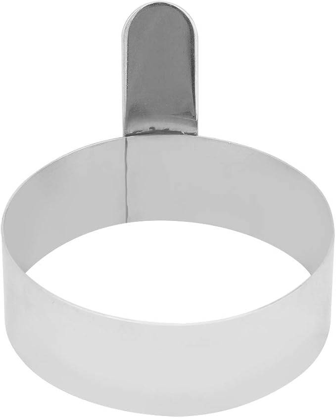 Egg Ring, 3.5in Stainless Steel Round Ring for Frying Eggs Pancakes Maker Molds Cooking Shaper for Breakfast