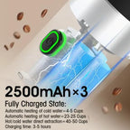 Portable Espresso Maker – Self-Heating USB-C Rechargeable Travel Coffee Maker for Car, Camping, Office, portable coffee maker - portable coffee machine With Ground Coffee & NS Capsule (Green)