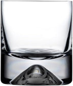 NUDE Whiskey Glasses Set of 2 – 11.75 oz Premium Lead-Free Crystal No.9 Old Fashioned Rocks Glasses for Whisky, Scotch & Bourbon – Heavy Base, Handmade Bar Tumblers Luxury Gift Set