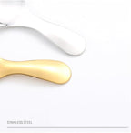 4 Pieces Gold Coffee Scoop Set, 1 Tablespoon Stainless Steel Measuring Spoons for Coffee, Tea, Sugar & Flour, Short Handle Tablespoon Measuring Spoon (Gold)