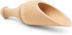 Mini Wooden Scoops 3-3/4 Inches Long, 50 Unfinished Mini Scoops for Jars, Bath Salts, Body Scrubs, Salt & Spice Containers, by Woodpeckers