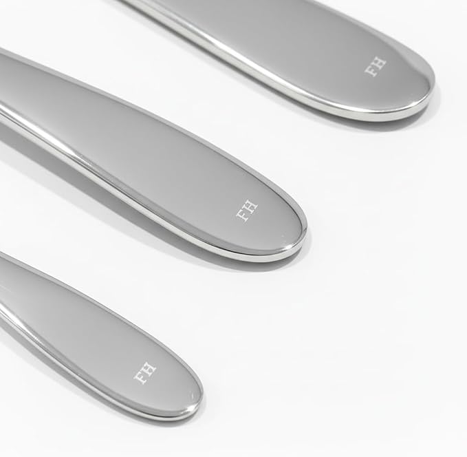 Windsor Silverware Set, 30 Piece Forged Flatware Cutlery Premium Stainless Steel, Service for 6, for Kitchen, Home, Wedding, Party, Mirror Polished Dishwasher Safe. (Silver Polish)