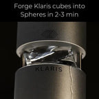 Ice Ball Press Kit - Aluminum Ice Sphere Press for Cocktails, Whiskey & Bourbon - Create 1.9 in. Clear Ice Balls - Includes Ice Press & Impression Patterns, Bar Mat, & Ice Tongs