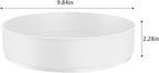 VAEHOLD Lazy Susan Turntable Spice Rack Organizer for Kitchen Cabinet, Storage Tray for Fruit, Snacks, Salad - Organizer for Cupboard, Pantry, Bathroom, Table, Cosmetic (White, 9 4/5'')