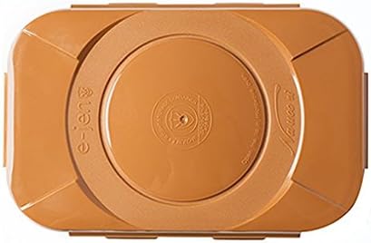 e-jen Premium Kimchi, Sauerkraut Container Probiotic Fermentation with Inner Vacuum Lid (Earthenware Brown, 0.9 gal/ 3.4L)