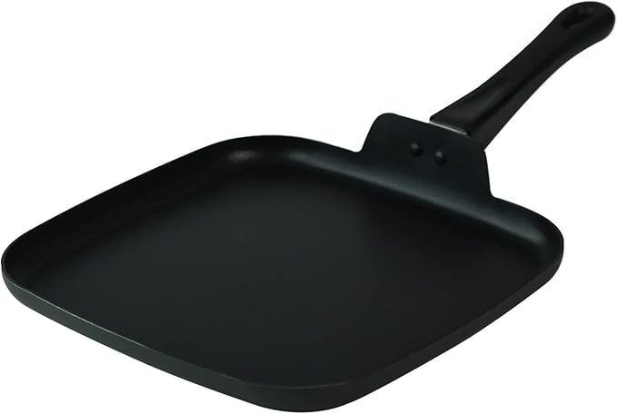 10 Inch Square Griddle Pan, Nonstick Grill Pan for Cooking Eggs, Omelettes, and More, Griddle Cookware, PFOA Free