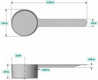 1.5 Tablespoon (23 mL) Long Handle Scoop for Measuring Coffee, Pet Food, Grains, Protein, Spices and Other Dry Goods (Pack of 1)