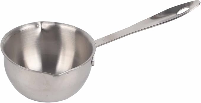 Butter Warmer Pot, AllinOne, Flat Induction Base, Stainless Steel, Mini Butter Hotpot, Milk Pot, Small Pot (150ML)