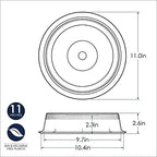 Nordic Ware Microwave 2-Sided Round Bacon and Meat Grill and 10-Inch Deluxe Microwave Plate Cover