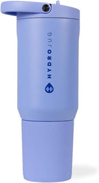 HydroJug Sport - Stainless Steel Tumbler with Straw, Vacuum Insulated, 20oz Leakproof Water Bottle, Ergonomic Design, Reusable, Dishwasher Safe, Rubber Base, Durable for Gym or Outdoors, Peri