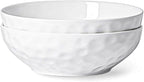 Large Pasta Bowls Set of 2, 10 Inch Pasta Serving Bowl Dinner Bowls, Kitchen Bowl Set, Microwave and Dishwasher Safe, Scratch Resistant, Set of 2