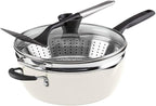 Cuisinart Preferred Pan 4-Pc Set - Crème de la Creme (4.5 Qt. Multi-Purpose Pan w/Cover, Steamer, Slotted Turner)