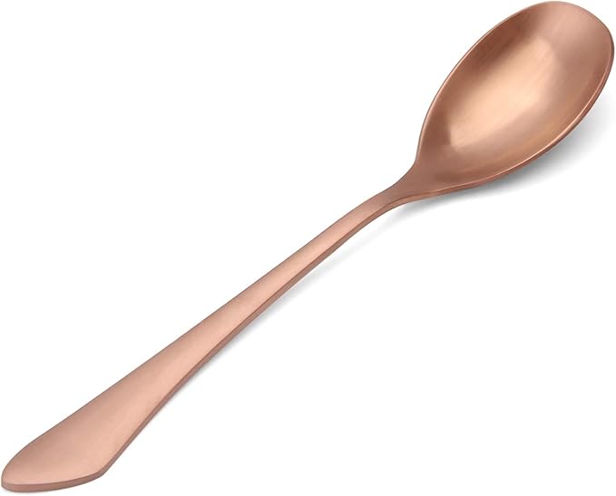 Matte Rose Gold Silverware Set, 20-Piece Stainless Steel Flatware Set, Kitchen Utensil Set Service for 4, Satin Finish Tableware Cutlery Set for Home and Restaurant, Dishwasher Safe