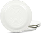 Stone Lain Orbit 4-Piece Dinner Plate Set Stoneware, White