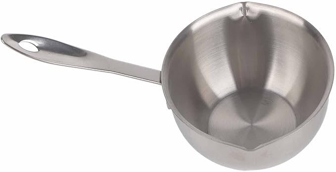 Butter Warmer Pot, AllinOne, Flat Induction Base, Stainless Steel, Mini Butter Hotpot, Milk Pot, Small Pot (300ML)