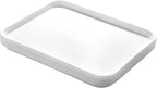 Plastic Cafeteria Trays,Fast Food Serving Trays,13"X17",Set of 6(White)