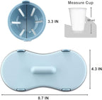 Egg Poacher Microwave, Poached Egg Maker Dishwasher Safe BPA Free, Egg Cooker Poached Egg Steamer, Home Gift (Blue-2 pack)