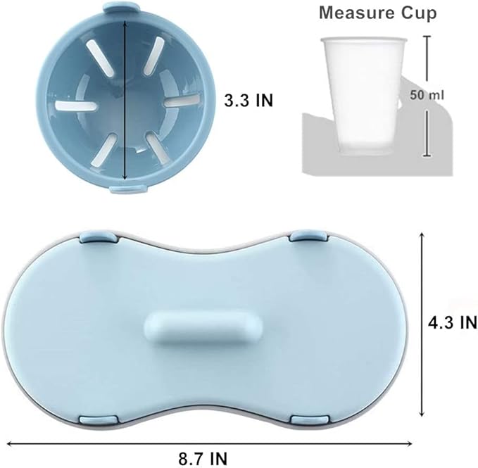 Egg Poacher Microwave, Poached Egg Maker Dishwasher Safe BPA Free, Egg Cooker Poached Egg Steamer, Home Gift (Blue-2 pack)