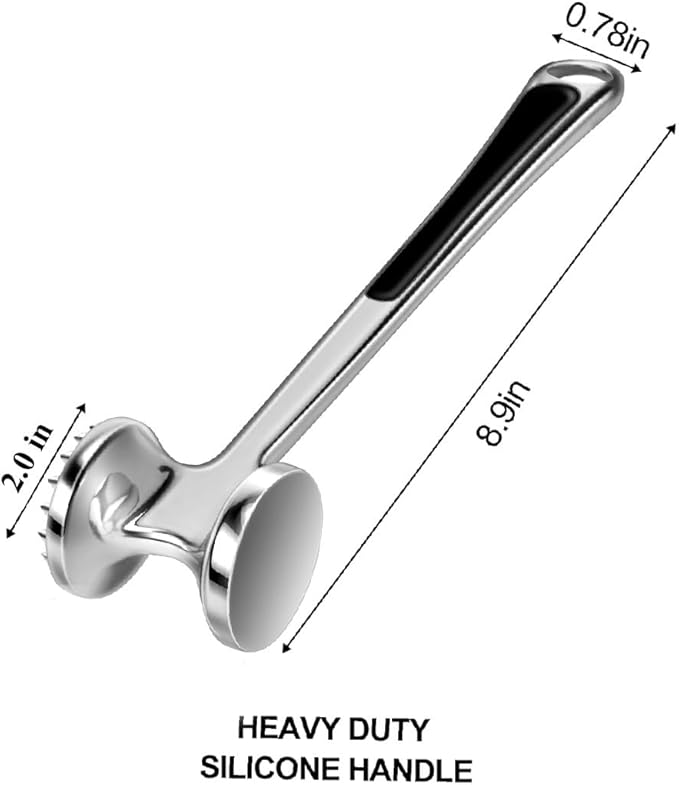 Meat Tenderizer Hammer Mallet Tool Pounder For Tenderizing Steak Beef And Poultry.Dishwasher Easy
