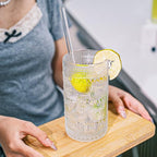 Hobnail Drinking Glasses Vintage Glassware SetVintage Glassware Set (12CLEAR-ADD STRAWS)