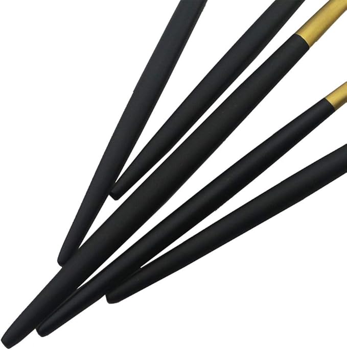 JASHII Luxury Black Gold Flatware, Silverware Sets, 20-piece Elegant Cute 18/10 Stainless Steel Silverware Set for Eating Home Kitchen Hotel Restaurant, Service Sets for 4 People, Dishwasher Safe