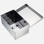 TIKUSAN Japanese Seaweed Container Sushi Nori Can Made in Japan Stainless Steel (Hinge)