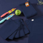 Kitchen Towels Dish Towels for Kitchen Tea Towels for Kitchen Bar Towels for Cloth Towels dishcloths - Solid 18"x28" Pack of 6 (Dark Navy, Pack of 6)