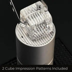 Ice Ball Press Kit - Aluminum Ice Sphere Press for Cocktails, Whiskey & Bourbon - Create 1.9 in. Clear Ice Balls - Includes Ice Press & Impression Patterns, Bar Mat, & Ice Tongs