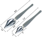 Professional Small Precision Culinary Drawing Decorating Spoons Set,2 Pcs Multi-use Stainless Steel Chef Culinary Drawing Spoons for Decorative Plates,Cake,Dessert with Comfortable Handle