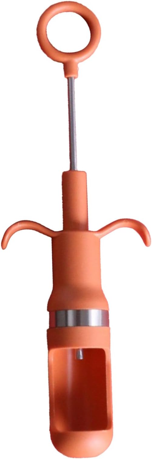 Red Dates Corer, Jujube Pitter Multifunctional, Portable Fruit Core Remover with Unique Design Fruit Core Remover for Red Dates, Pear, Cherry, Jujube (Orange)