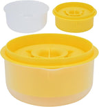 Egg Separator, Easy to, Separates up to 6 Yolks, Non, Reusable for Home Bakery (Yellow)