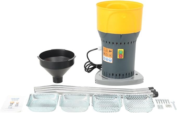 Electric Corn Mill Grinder, 25L/6.6Gal Dry Grain Mill Grinder with 5 Sieves, Detachable Bucket, 1000W Dust-free Flour Mills, Wheat Mill Grinder for Home and Farm Feed Grinding, Molino De Maiz