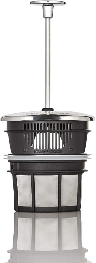 ESPRO P7 French Press Coffee Maker - Double-Walled Stainless Steel Insulated with Micro-Filter, 32 Ounces, Brushed Stainless Steel