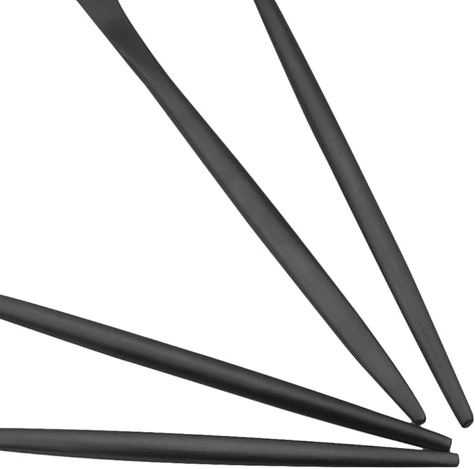 JASHII Luxury Black Flatware, Silverware Sets, 24-pieces Elegant Cute 18/10 Stainless Steel Silverware Set for Eating Home Kitchen Hotel Restaurant, Service Sets for 4 People, Dishwasher Safe