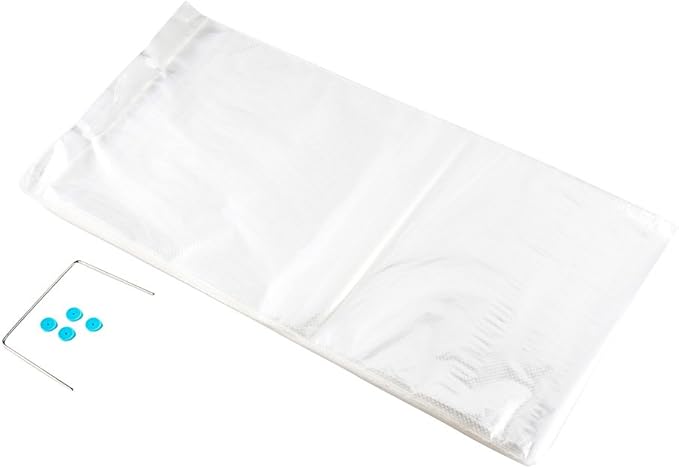 Restaurantware Bag Tek 24 Inch x 13 Inch Bread Bags 250 With Wicket Dispenser Bread Loaf Bags - Micro Perforated Freezer Safe Clear Plastic Baguette Bags Disposable