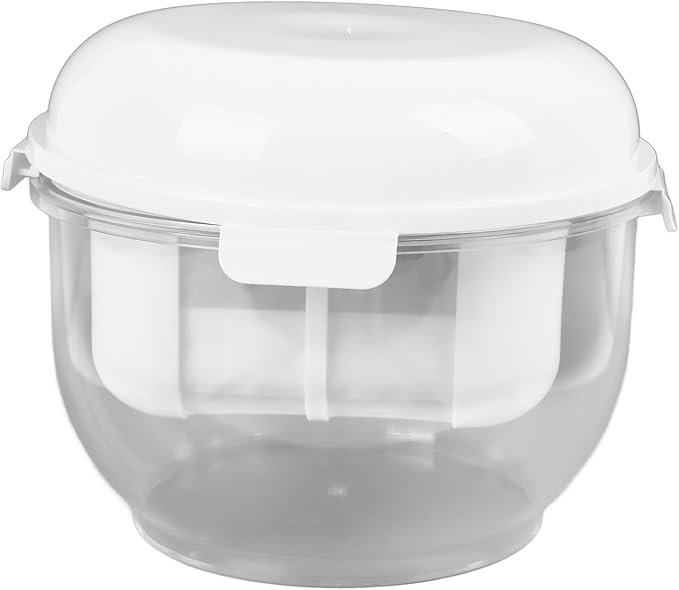 Yogurt Maker with Ultra Fine Mesh Strainer, Yogurt Whey Separator for Homemade Thick Greek Yogurt, Detachable Yogurt Strainer with Pressure Spring