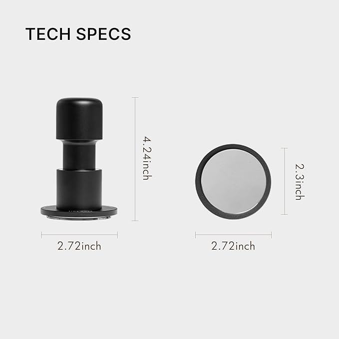 TIMEMORE 58mm Espresso Tamper - Stainless Steel & Aluminum Impact Tamper with Sound Feedback for Barista, Spring-Loaded Hand Tamper Tool Fits 58mm Portafilter (4 Springs Included)
