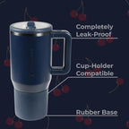 HydroJug Kids - 20 oz Insulated Kids Water Bottle with Flip Straw & Handle | Leak-Proof & Durable | Perfect for School, Sports, Lunch, Travel & Camp, Midnight