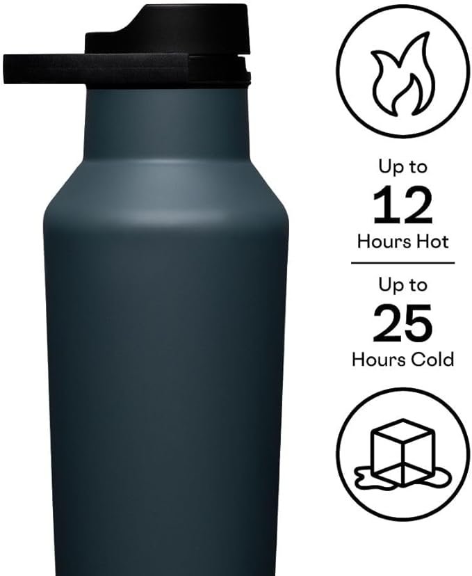 Corkcicle Sport Canteen Insulated Tumbler, Rucksack, 20 oz – Reusable Water Bottle Keeps Beverages Cold for 25 Hours & Hot 12 Hours – Cupholder Friendly Tumbler with Screw-On Cap
