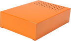Large Size Espresso Coffee Knock Box Drawer, Stainless Steel Pull-Out Style Coffee Grounds Powder Container Bin for Cafes Restaurant Home Bar, 14.96 x 10.03 x 3.93 inch (Orange)