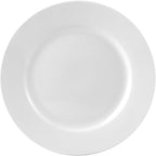 bestone 8 Inch Porcelain White Salad Plates Set, Porcelain Dessert/Salad Plate，Classic Round with Wide Rim, Lead-Free,Dishwasher, Microwave, Freezer, Oven Safe, for Everyday Use-Set of 6