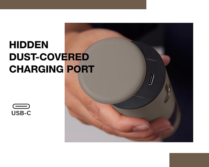 Stainless Steel Rechargeable Electric Salt and Pepper Grinder Set, USB Charging with Dust Cover, 6 Adjustable Grinding Modes + LED Light 2packBrown