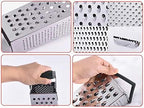 Vertical Stainless Steel Grating Four-sided Boxed Grater For Cucumbers, Carrots And Cheese, Grater, Melon, Planing, Potato, Planer, Non-slip Handle，Peeler