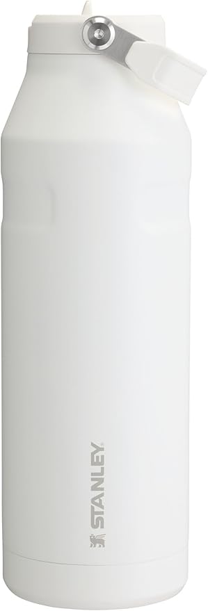 Stanley IceFlow Flip Straw 2.0 Water Bottle 50 OZ | Built-In Straw with Larger Opening | Lightweight & Leak-Resistant | Insulated Stainless Steel | BPA-Free | Frost