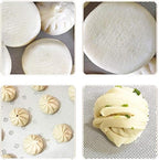 LadayPoa 10Pcs 12 inch Reusable Round Silicone Steamer Liners Non-stick Silicone Steamer Mesh Mat Pad Dim Sum Mesh for Home Kitchen or Restaurant