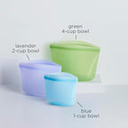 Stasher Premium Silicone Reusable Food Storage Bags, 3-Pack, Multi, Multi-Use Food Storage Bags, Lunch Bag, Travel Containers, BPA Free, Leak-free, Dishwasher-Safe, Eco-friendly